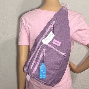 Vera Bradley ReActive Sling Backpack in Purple Heather Orchid NWT
